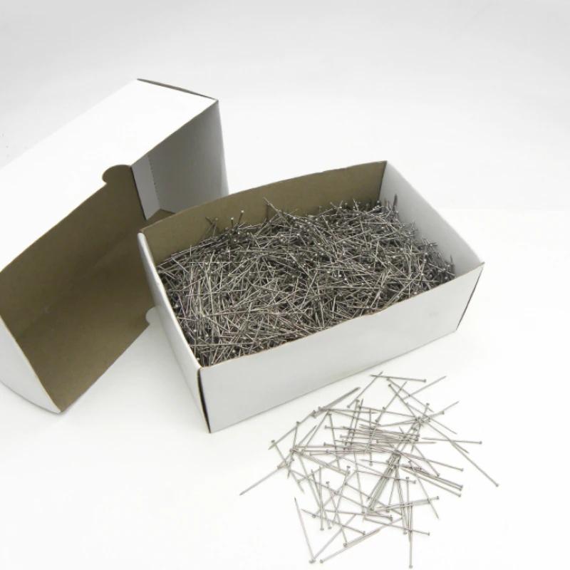 1600 шт./35 мм швейные булавки из нержавеющей стали, прямые швейные булавки для портнихи, тонкие атласные булавки для изготовления ювелирных изделий, швейные инструменты