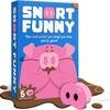 Хрюкни смешно The Oinkredible You Laugh You Lose Party Game Семейные игры для детей и взрослых 150 карт с заданиями 5 пятачков и жетоны с грязью, Смешные игры