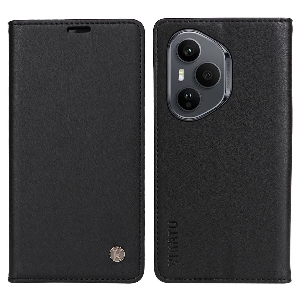 For Honor 400 Pro 5G (Global) Phone Cases YIKATU Magnetic Closure PU Leather Mobile Cover