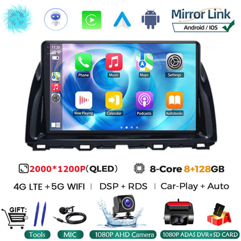 10.1"Android 14 Автомобильный мультимедийный видеоплеер для Mazda CX5 CX-5 2012 - 2015 Автомобильный Автомагнитола Gps Навигация стерео 2din Головное Устройство 4G