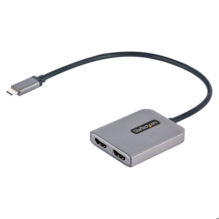 StarTech.Com USB-C на двойной HDMI, USB Type-C хаб для нескольких мониторов MST, двойной HDMI 4K 60Hz для ПК, Splitter, HDR,