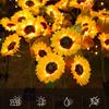Светодиодный солнечный свет подсолнечника, светильник для украшения дома, садовый светильник для газона, водонепроницаемый ландшафтный светильник, рождественский двор, праздничное освещение