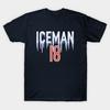 Мужская черная футболка с принтом Iceman 18 Caleb Williams Chicago Bears Футбол Печать на бумаге для трансфера без вырезания Хлопковая футболка