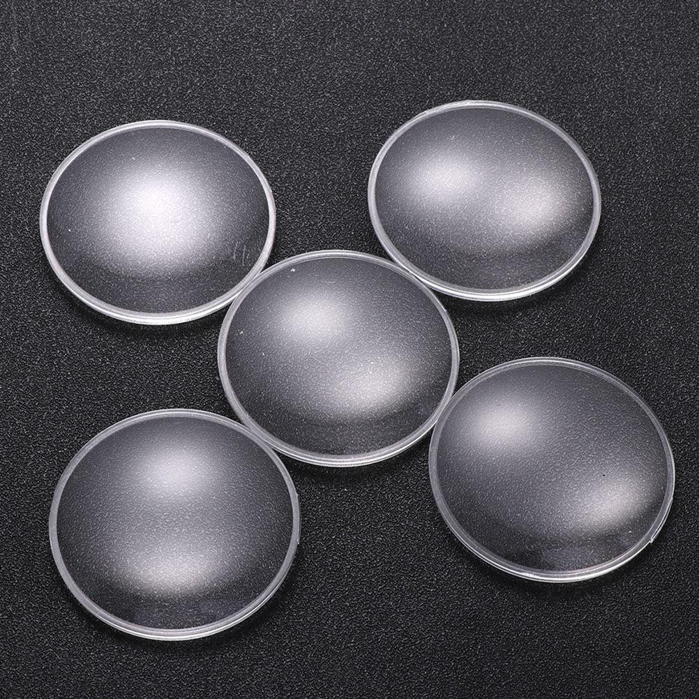 10Pcs Double Convex Lens Clear Round Acrylic Magnification Lens Accessories for Magnifiers Telescopes Magnifier Making Supplies