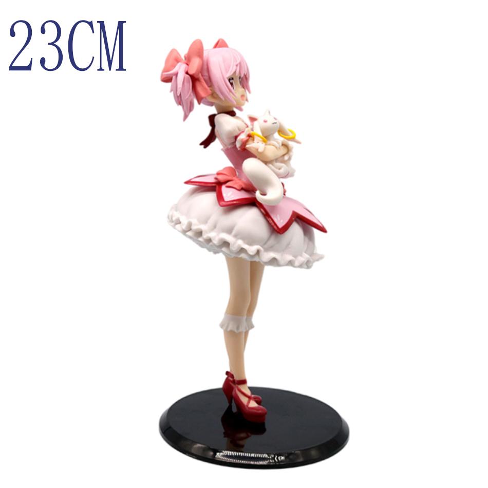 23 см Puella Magi Madoka Magica Аниме Фигурка Канаме Волшебная Девочка Модель Игрушка Подарок Кукла-Действие В Наличии ПВХ Позабельная Сочлененная Масштабная Детализированная Подвижная