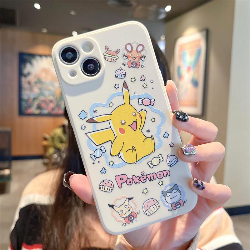 Покемон подходит для чехла на мобильный телефон Apple 15promax iphone14 Пикачу 13mini Ибрагимович 12 новый 11