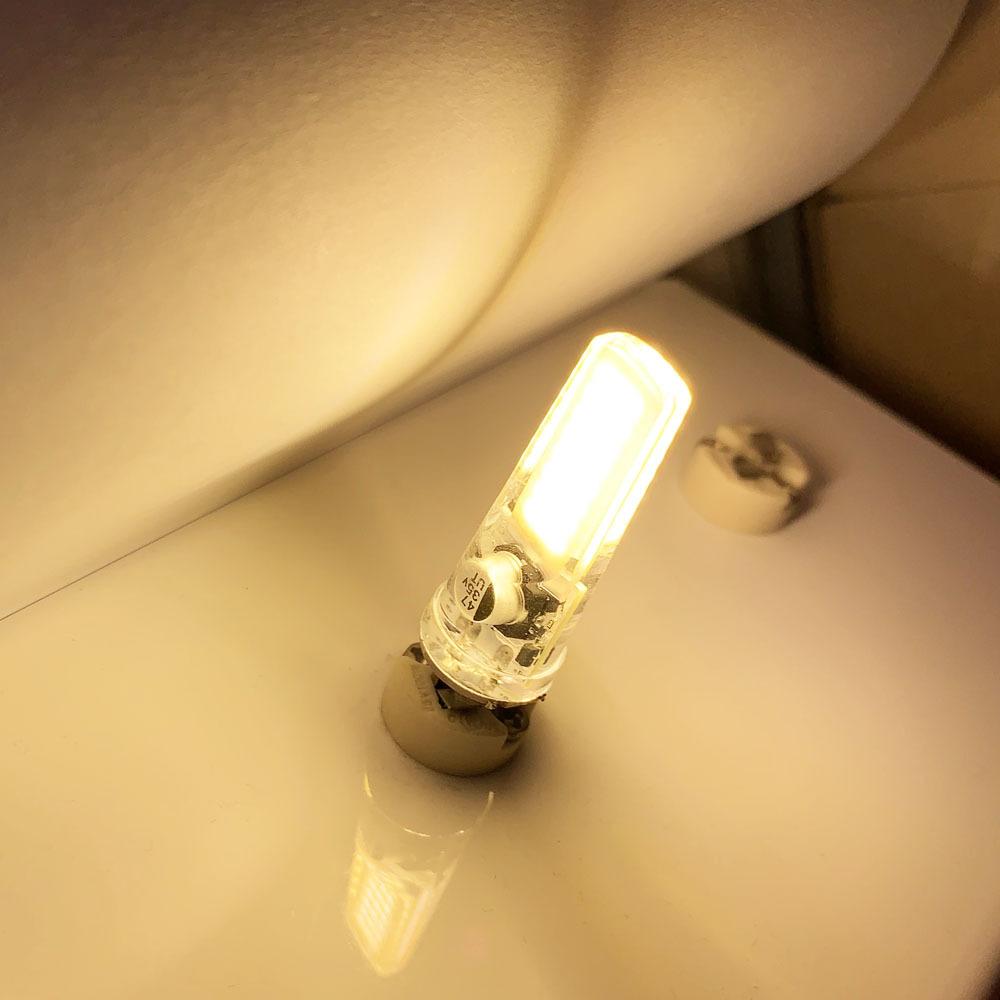 Dimmable LED COB 10W GY6.35 G4 AC / DC 12V LED GY6.35 COB 2508 Dimming LED Corn Lighting g6.35 Crystal Home Pendant Light White