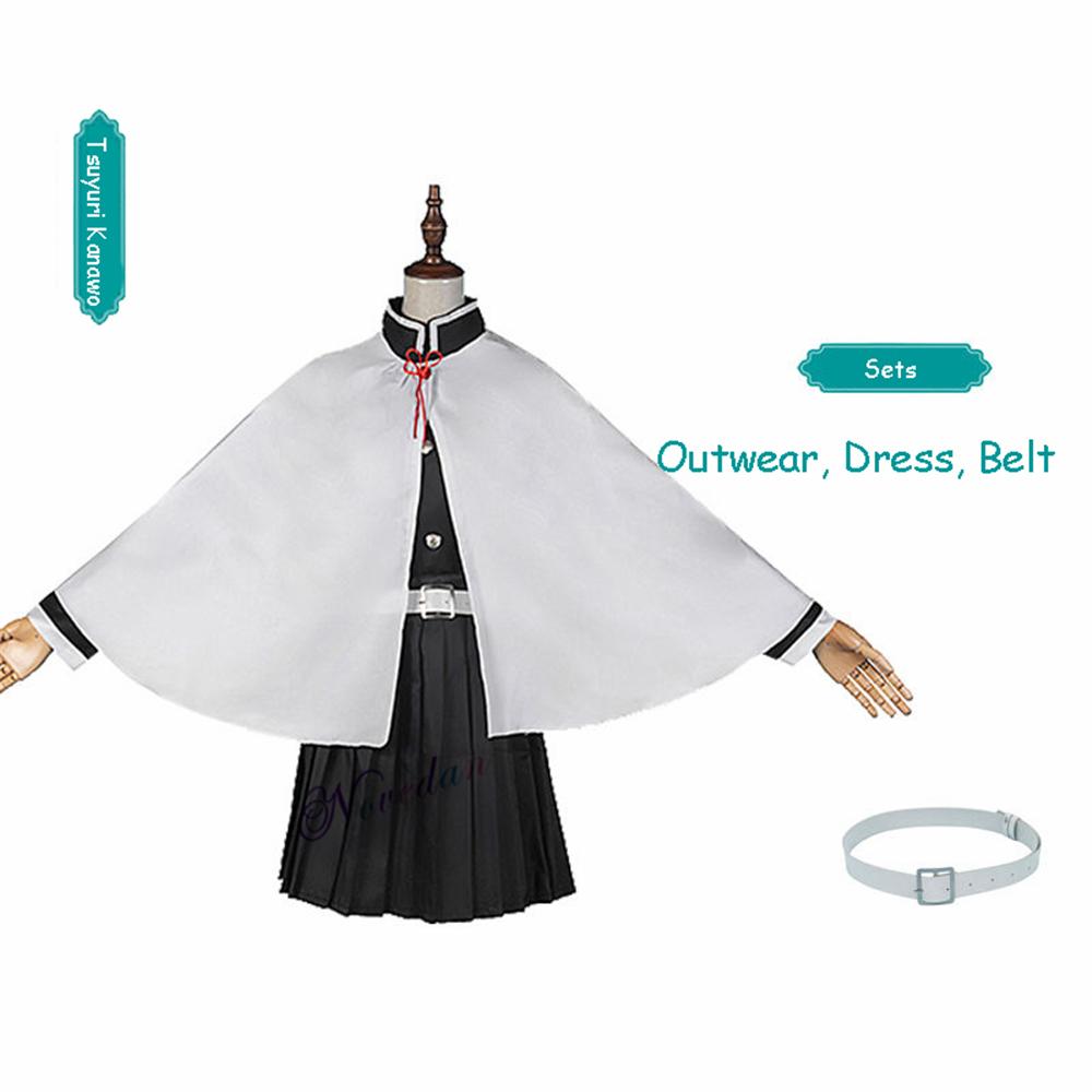 Аниме Demon Slayer Kimetsu No Yaiba Kamado Tanjirou Agatsuma Zenitsu Tomioka Giyuu Nezuko Кимоно Униформа Косплей Костюм