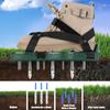 Аэратор для газона, шипы для аэрации почвы, основание из пружины, автоматический очиститель от грязи и листьев, аэратор для почвы во дворе для здоровья травы на газоне