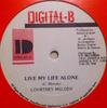 12-дюймовая пластинка COURTNEY MELODY - Live My Life Alone VPRD365 Digital-B 1987 US Регги, Ска и Даб Б/У
