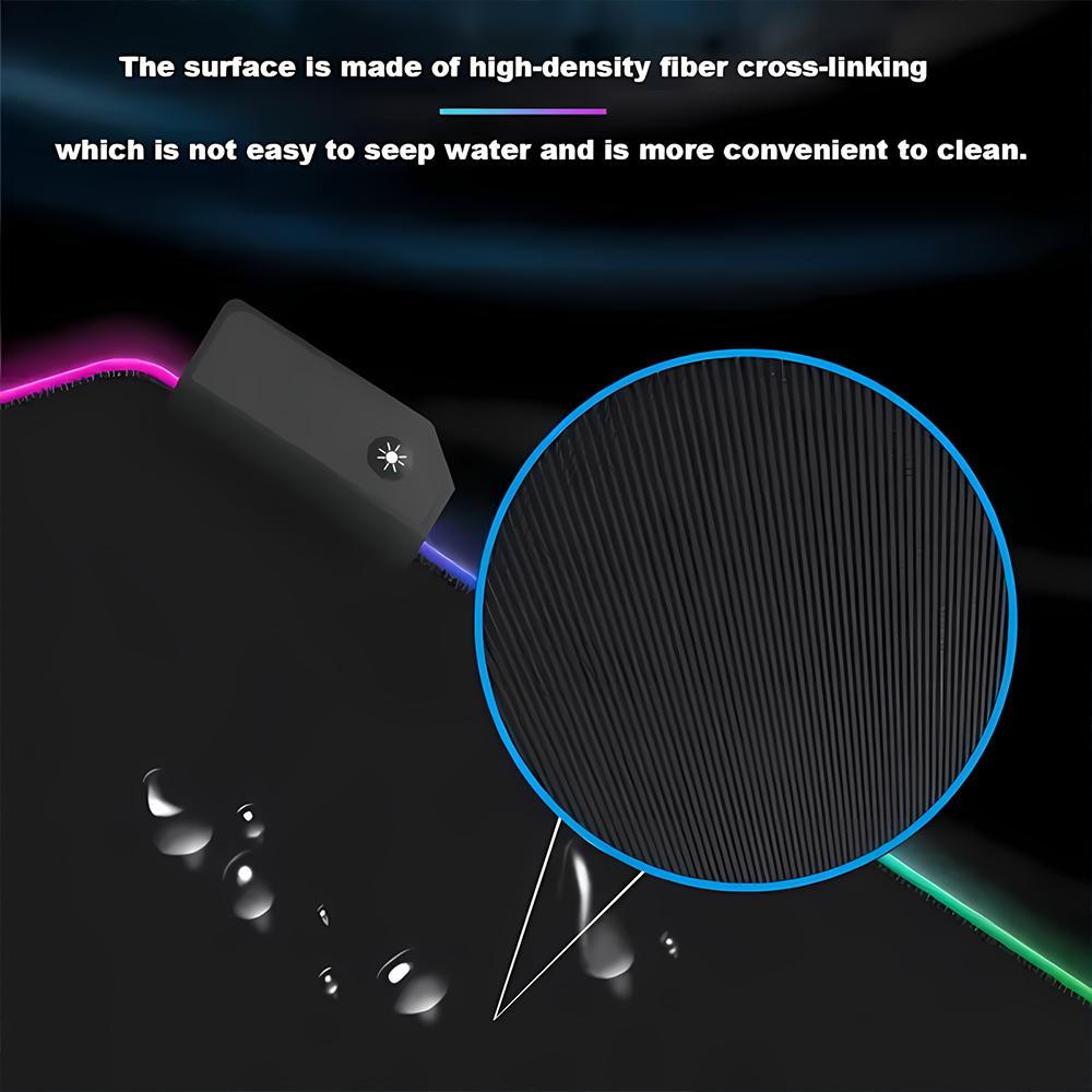 Счастливая рыба Кои Большой Коврик для Мыши RGB Игровой Коврик для Мыши HD Геймерский Большой LED Подсветка XXL Коврики для Мыши для ПК Компьютерный коврик Нескользящий