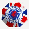 Rangers Football Club, Lion Crest Automatic Opening and Closing, 8 rib Structure Portable Umbrella, Suitable for Men and Women in All Season