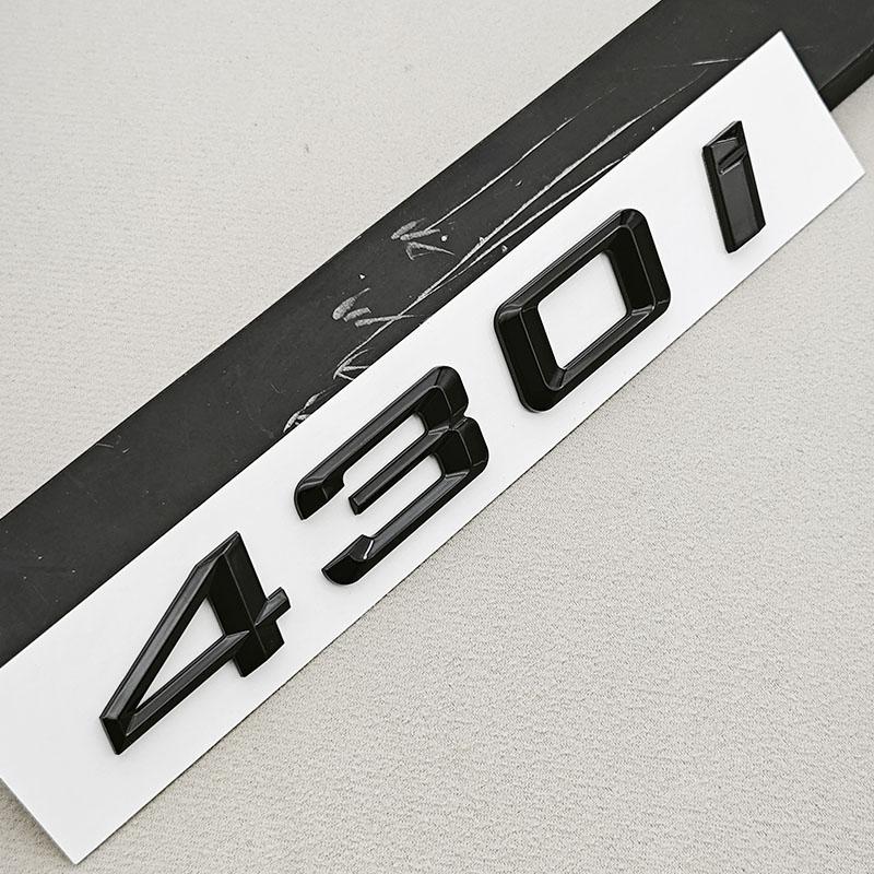 3D ABS Car Letters Logo 430i 430d Badge Sticker Emblem Decals For BMW 4 Series 430i 430d G22 G26 G23 Tail Marking Accessories