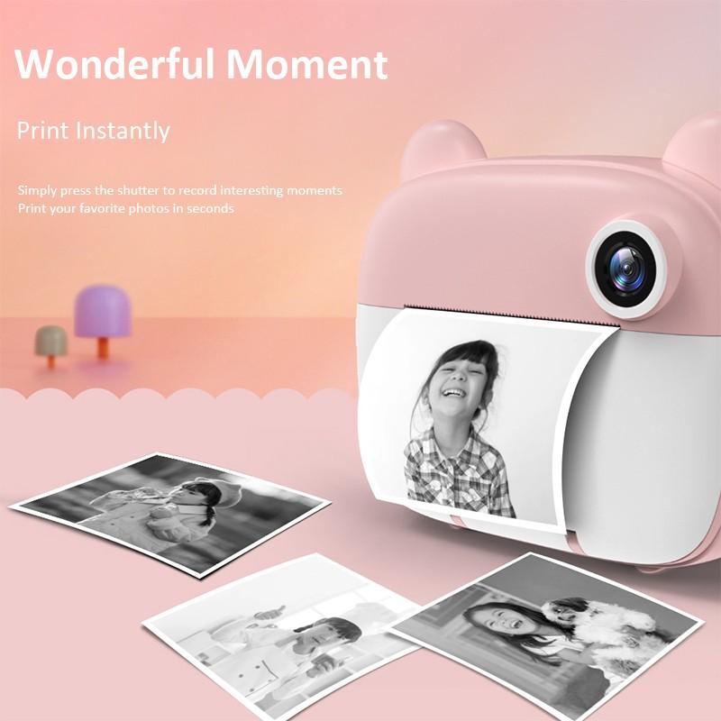 Детская камера Polaroid, камера с печатью высокой четкости, фотосъемка, видеокамера, игрушка, игрушка для девочек, детская камера, видео-камера, подарок на день рождения для мальчика