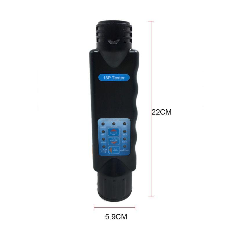 Тестер сопротивления 13-контактный сердечник с отверстием для прицепа, автомобильный разъем, задний фонарь, детектор сигнальной линии