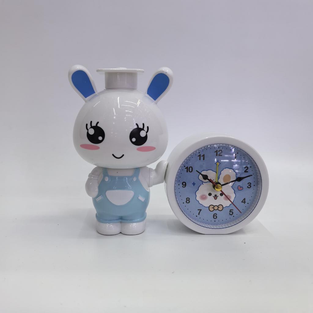 Cartoon Alarm Clock Creative Bedroom Bedside Small Alarm Clock Living Room Digital Clock Student Desktop Small Pen Holder Gift