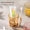 Children's Cartoon Mouthwash & Toothbrush Cup Set for Dorms
