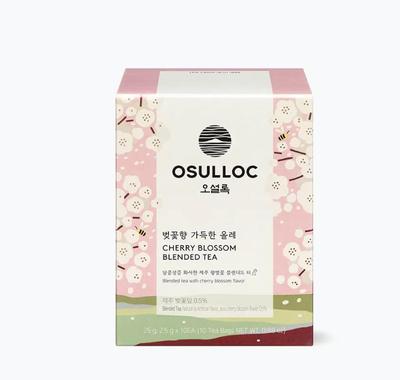 Osulloc Ароматизированный чай с цветущей вишней Olle – 10 пакетиков, цветочный корейский чай