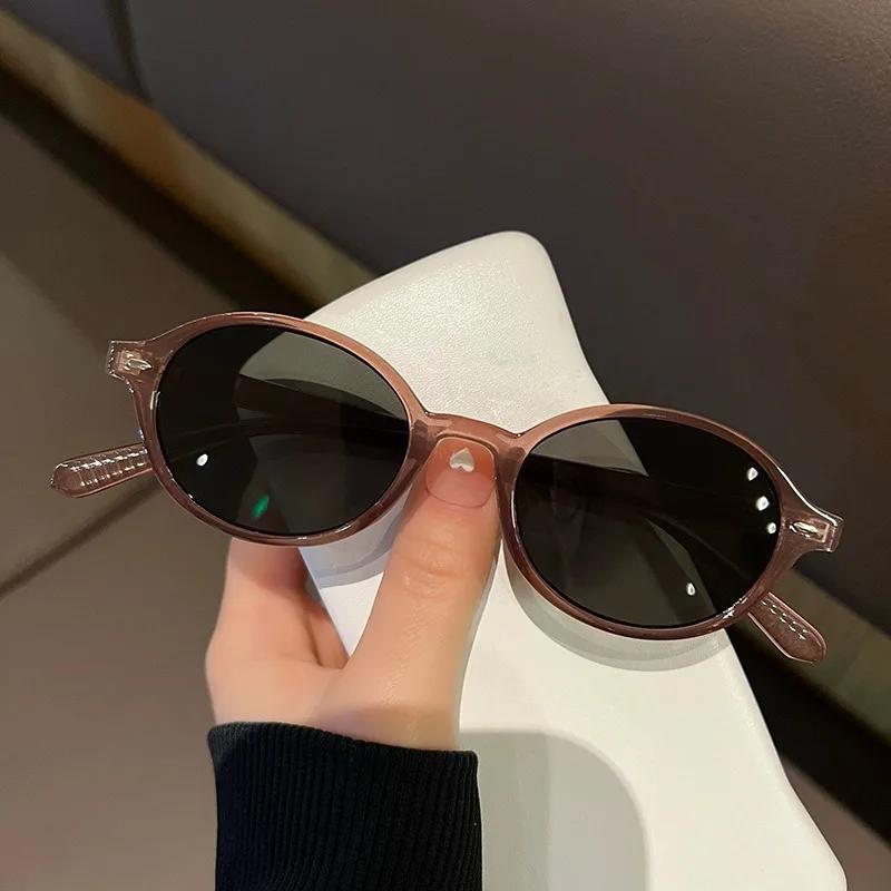 Retro Oval Frame Glasses for Women Sweet Cool Eyewear Trend Reading Computer Anti Blue Light Eyeglasses Gafas De Sol