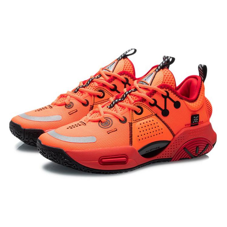 Баскетбольные кроссовки Li Ning All City 9 Мужские Низкие Неоновый Оранжевый ABAR005-4