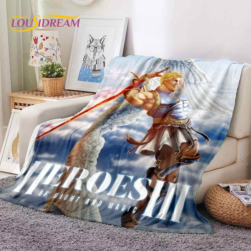 HD Heroes of Might and Magic Retro Game Soft Flannel Blanket,Throw Blanket Comfortable Blanket for Picnic Beds Sofa Home Bedroom