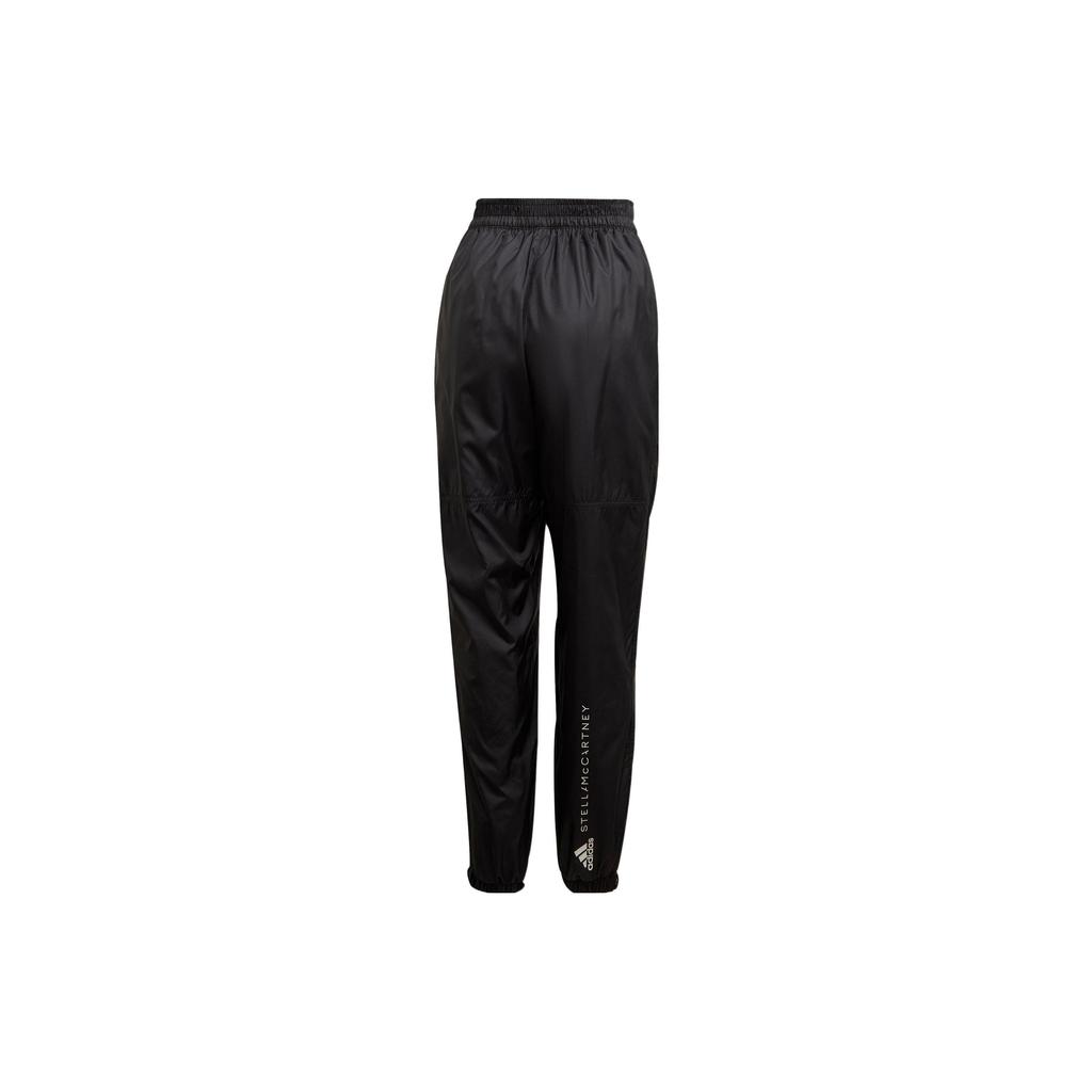 Adidas Solid Logo Zip Pocket Wind-Resistant Loose Track Pants Women Bottoms Black HG2002