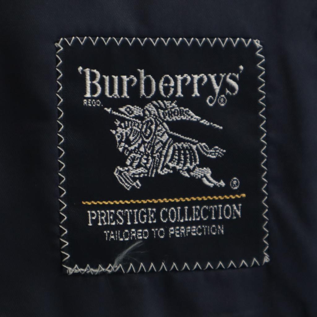 Burberrys 90-е Старый полосатый крой пиджака AB7 Темно-синий Мужской Б/у