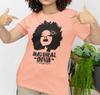 Футболка 'Натуральная Дива' Черные Волосы Рубашка Меланин Прическа Афроцентричная Женщины Локоны