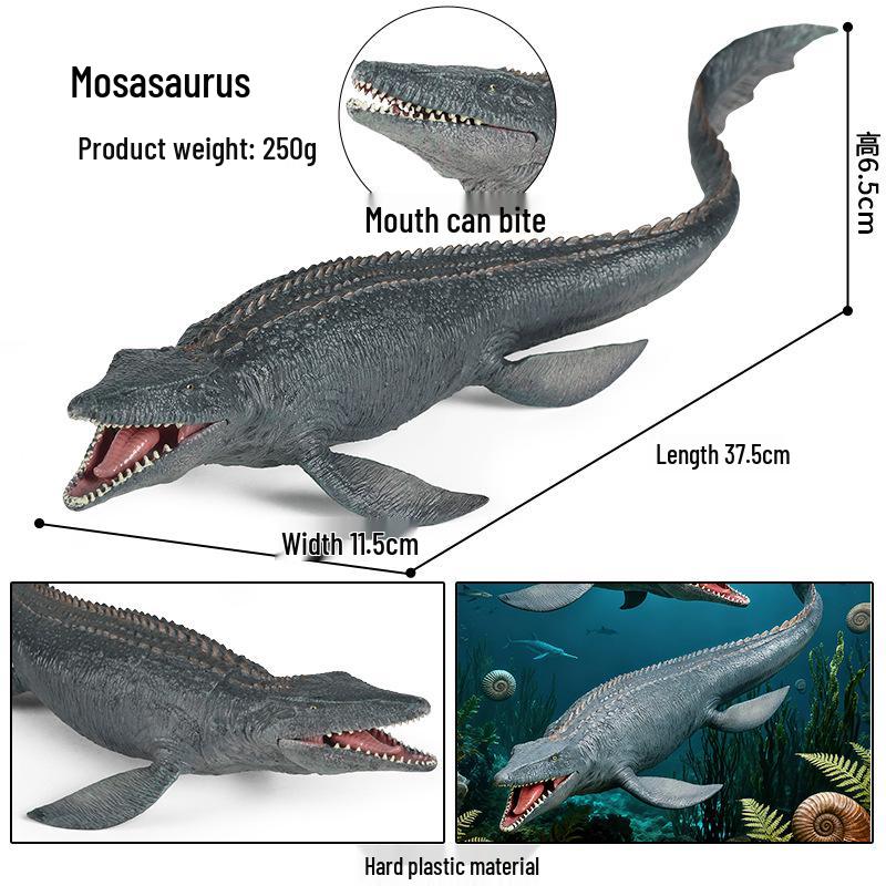 Dinosaur Model Set: T. Rex, Spinosaurus, Mosasaurus, Stegosaurus, Triceratops Cognitive Toys