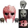 Geometric Pattern Resin Cosplay Halloween Face Mask For Party And Costume