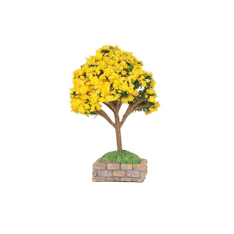 1 шт., аксессуары для домашнего сада, мини-модель дерева, кукольный домик, украшения для сада фей, миниатюры, микроландшафт, фигурка из смолы