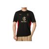 Puma Футболка Ac Milan Soccer Training с коротким рукавом, удобная, дышащая, повседневная, мужская, черная 777496-04