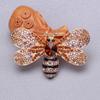 Blucome Новая модная брошь в виде пчелы, модная темпераментная, элегантная, изысканная, красочная, со стразами, маленькая булавка, швейная пряжка