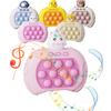 Bornoon Educational Toy with and Electric Squeeze Stress Finger Focus Push-Pop Game, Light-Up Sound, Quick-Press Button, Game, Focus, Relief,