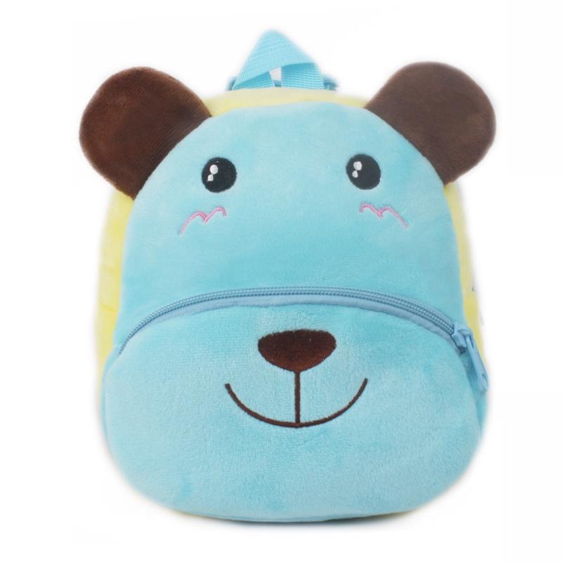 Очаровательный 3D мультяшный рюкзак с животными для малышей из мягкого плюшевого материала
