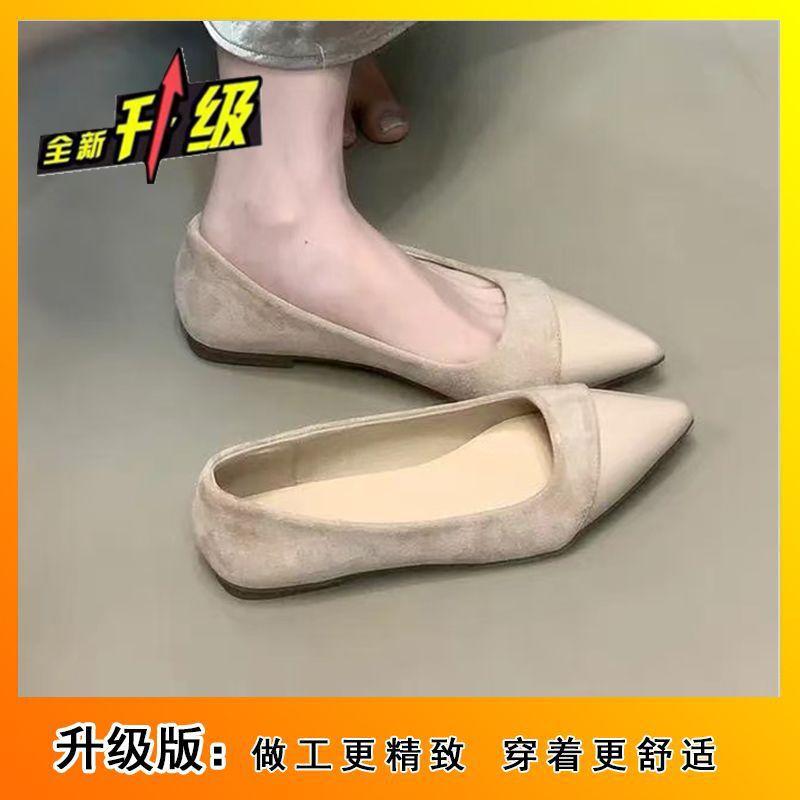 Korean Version Shallow Mouth Single Shoes Pointed High Heels One Pedal Women's Shoes French Shoes Commuter Shoes 2025 Spring and Summer New Popular