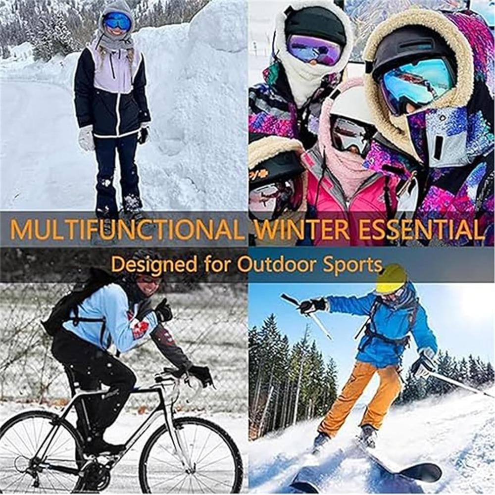 Теплый инструмент Sherpa Hood Ski Mask Регулируемая шея Теплый капюшон Новые шарфы для походов Мужчины Женщины