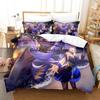 Genshin Impact Game Bedding Set Single Twin Full Queen King Size Bed Set Aldult Kid Bedroom Duvetcover Sets Anime Bed Sheet Set