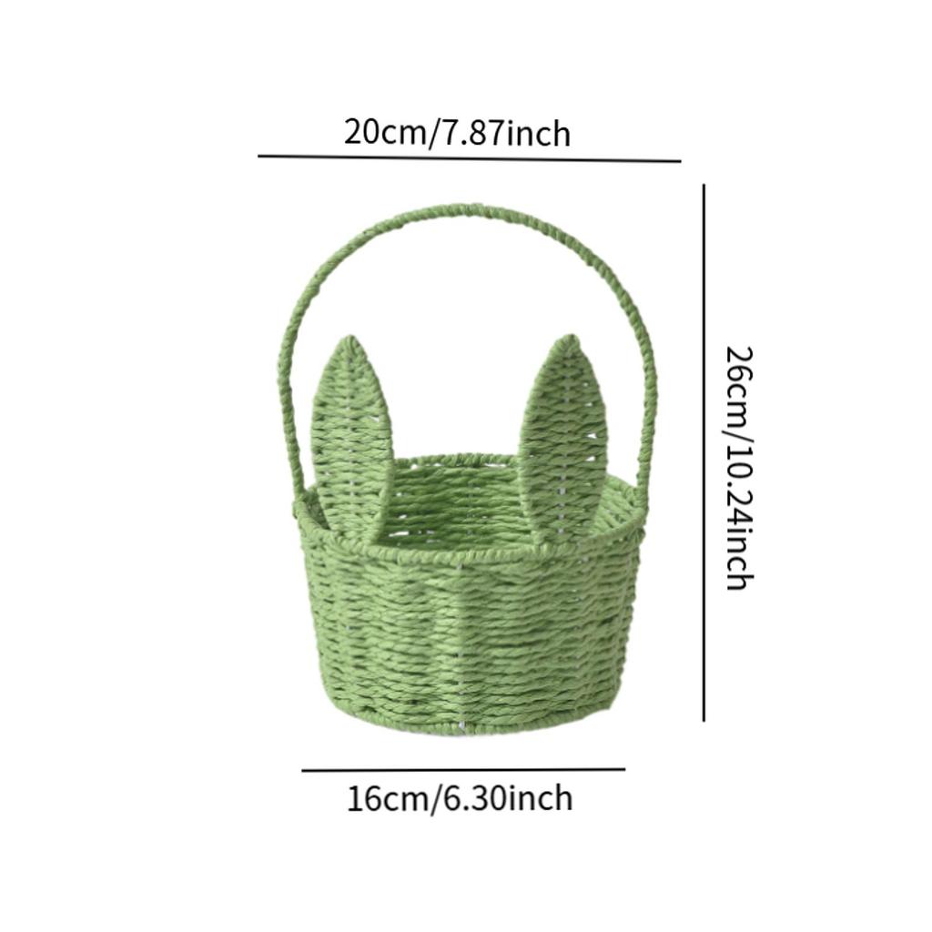 Плетеная Пасхальная корзина для детей Корзина для охоты на Пасхального кролика и яйца для демонстрации Овощные подарки на свадьбу Подарочная корзина для детского душа