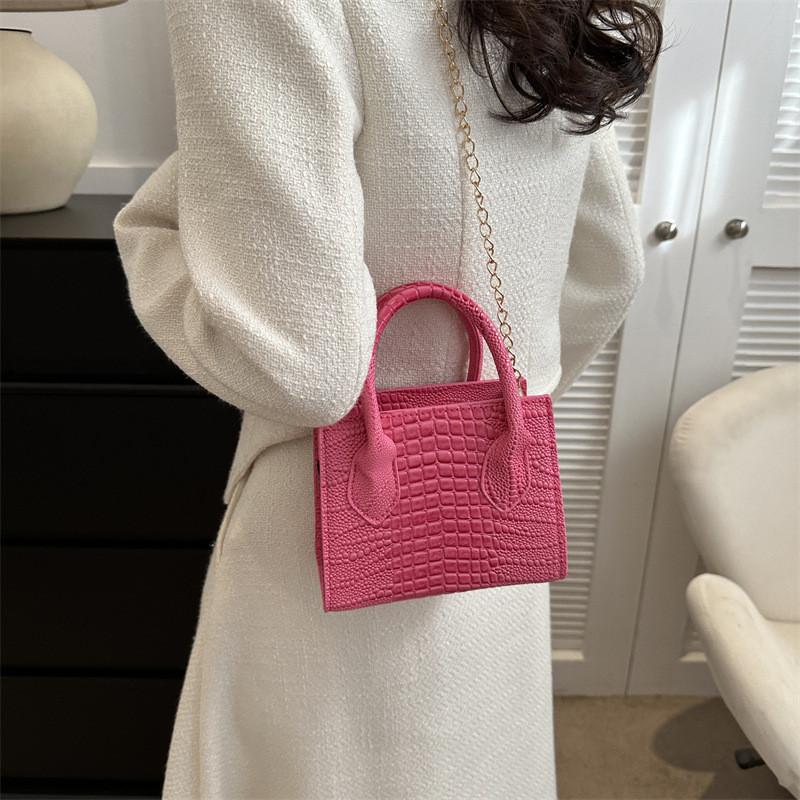 Chic And Trendy Small Square Handbag Casual Crossbody Bag With Unique Design For Everyday Use