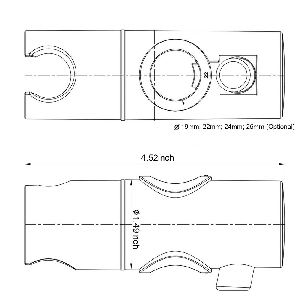 Держатель насадки для душа с регулируемой высотой для держателя кронштейна для направляющей направляющей, ручной насадки для душа