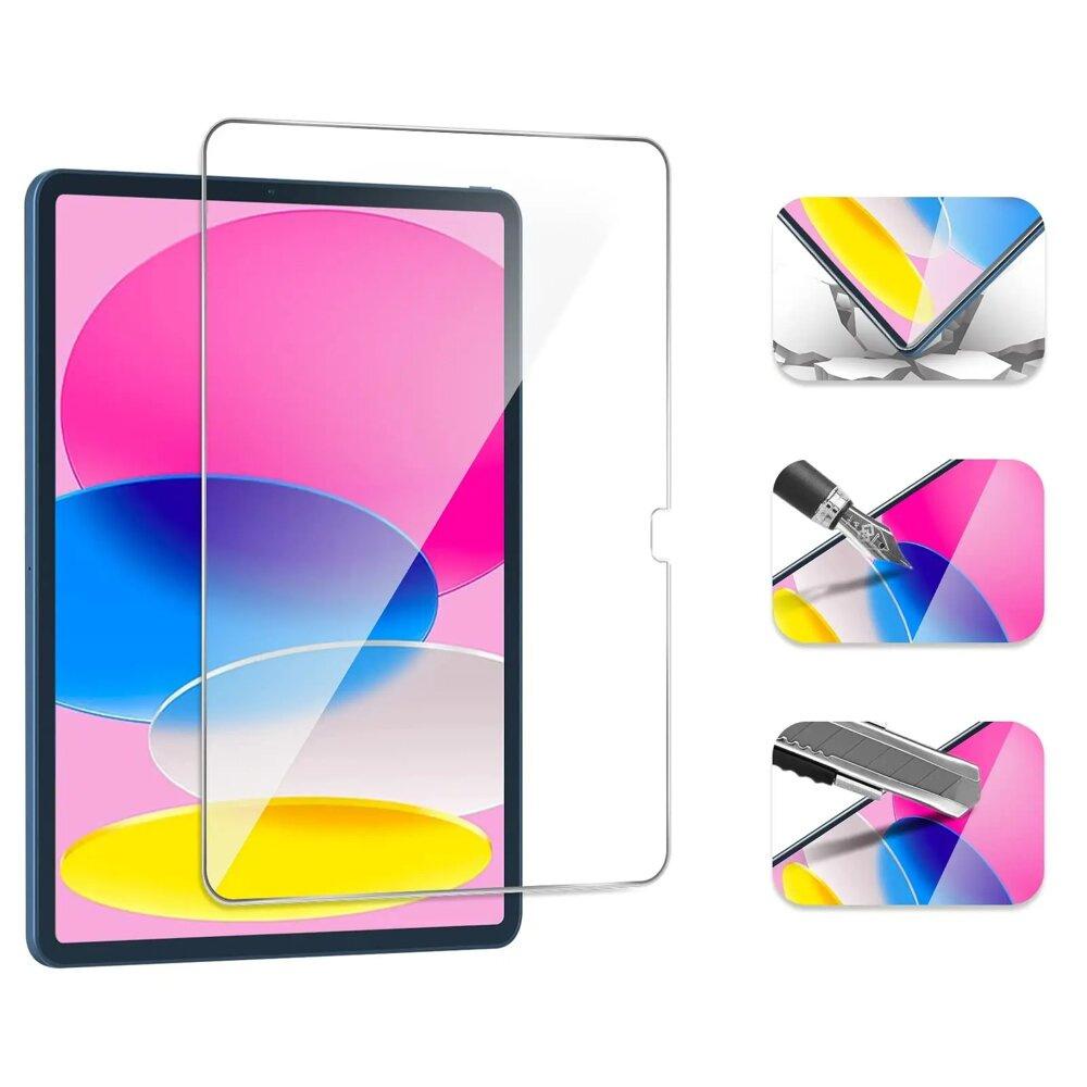 Case with corner protection + 9H Tempered Glass for iPad 11" 2025 A16 (11th gen.) / iPad 10.9" 2022 (10th gen.) - Transparent