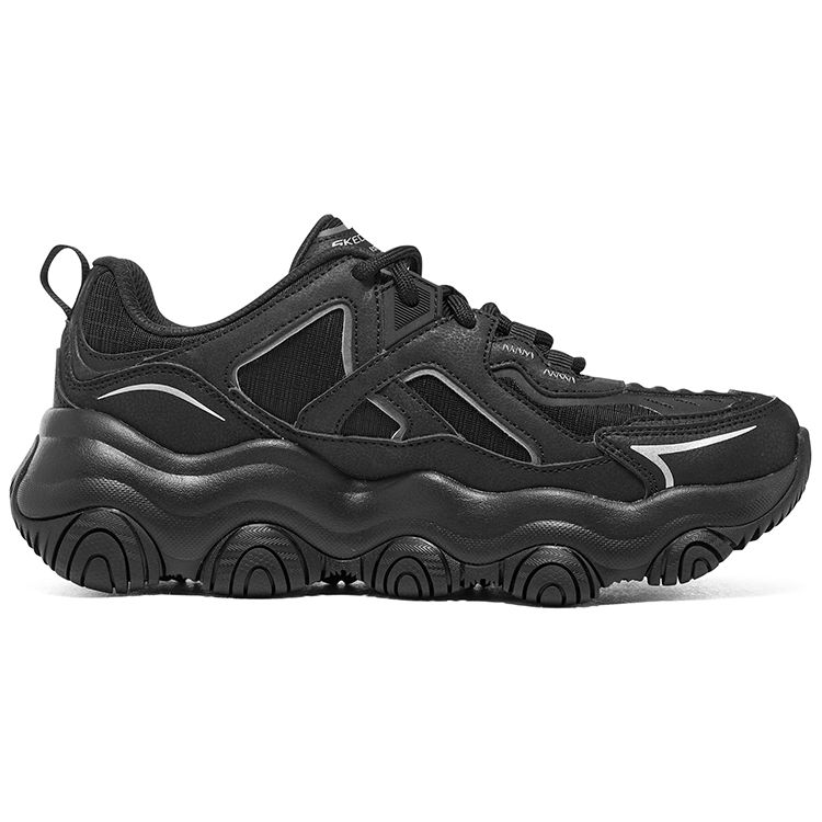 Skechers DLites 1.0 Bear - Модные Удобные Универсальные Низкие Папины Кроссовки Женские Черный 896265-BBK