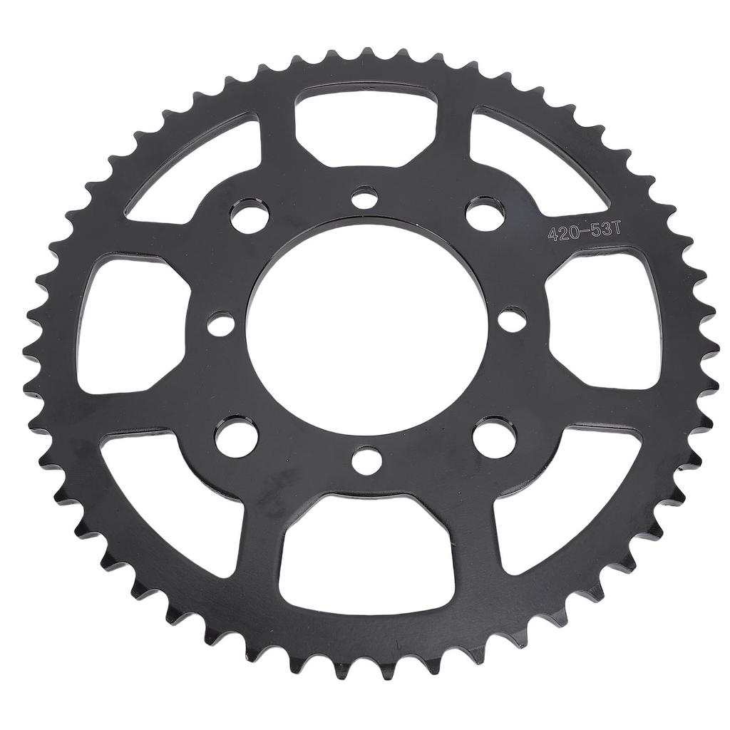 420 53T Rear Sprocket Efficient Gear Ratio Heavy Duty Steel Alloy Optimal Performance for Dirt Pit Bike 50 to 160ml