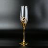 Хрустальные бокалы для шампанского, свадебные бокалы, бокалы для красного вина, европейские бытовые бокалы для игристого сладкого вина, золотые бокалы