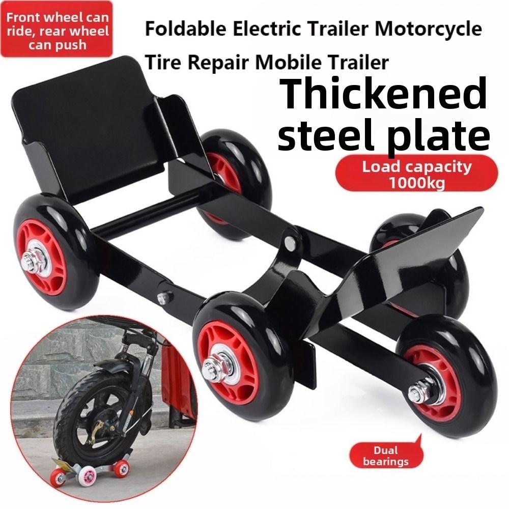 Foldable Motorcycle Tire Repair Mobile Trailer Portable Emergency Equipment for Travel