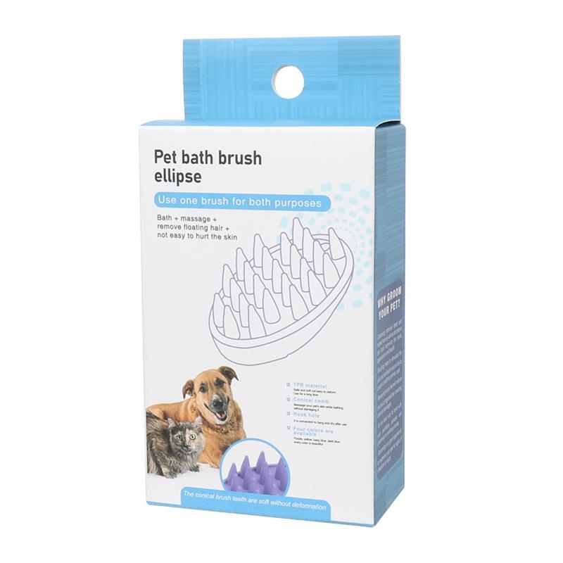 Универсальная силиконовая щетка для купания кошек и собак
