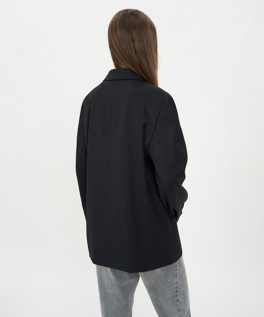 Insilence Women Minimal Oversized Blazer Black