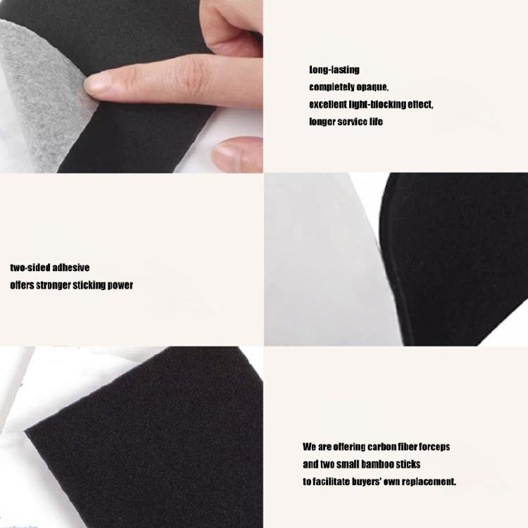 Leak Proof Sponge High Density Foam Film Light Seal Foam with Tongs Replacement for 120 135 Film Camera Replacement