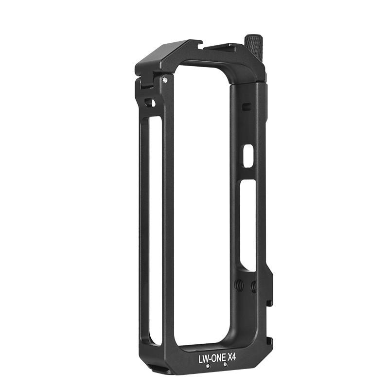 Insta360 X4 Aluminum Cage Frame With Dual Cold Shoe Mounts Protective Shell Lens Cover Option